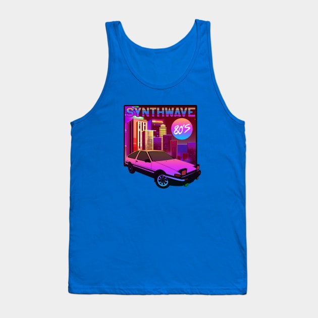 SYNTHWAVE Tank Top by theanomalius_merch